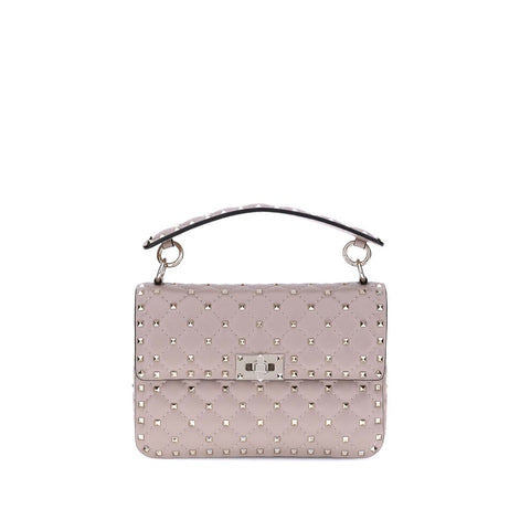 Valentino Garavani Rockstud Spike Baby Pink Lamb Shoulder Bag