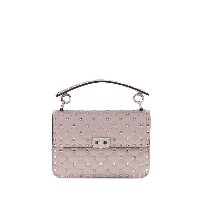 Valentino Garavani Rockstud Spike Baby Pink Lamb Shoulder Bag