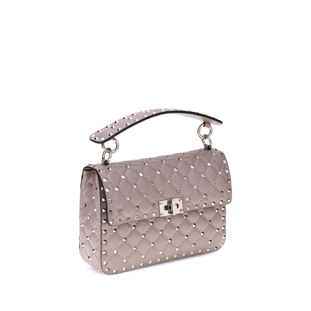 Valentino Garavani Rockstud Spike Baby Pink Lamb Shoulder Bag