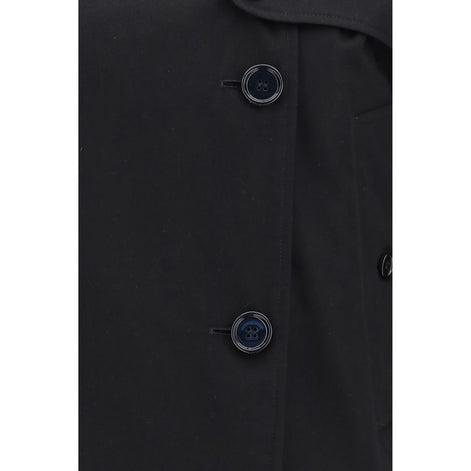 Burberry Black Cotton Trench Coat