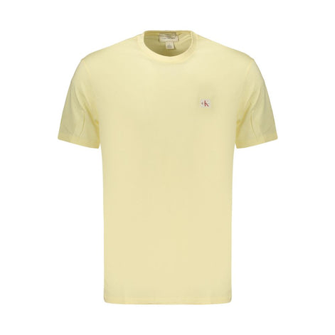 Calvin Klein Yellow Cotton Men's T-Shirt