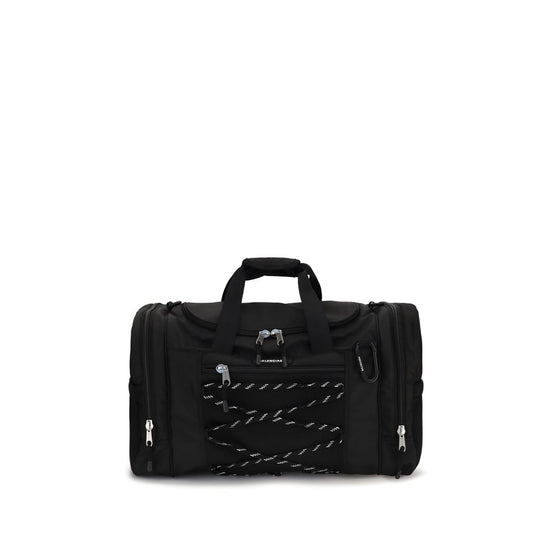Balenciaga Hyke Gym Black Leather Shoulder Bag