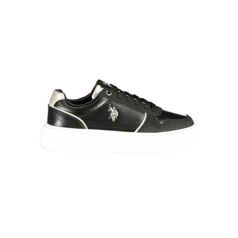 U.S. POLO ASSN. Black Polyurethane Women's Sneaker