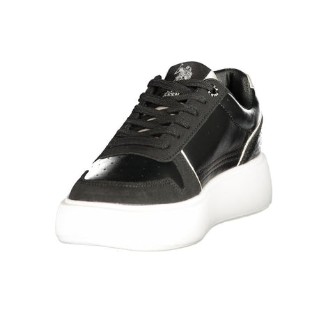 U.S. POLO ASSN. Black Polyurethane Women's Sneaker