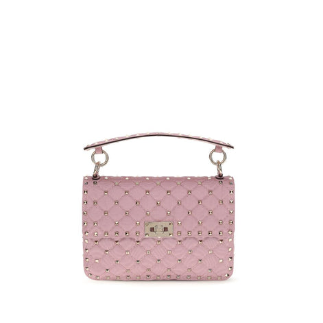 Valentino Garavani Rockstud Spike Pink Viscose Handbag