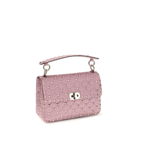 Valentino Garavani Rockstud Spike Pink Viscose Handbag