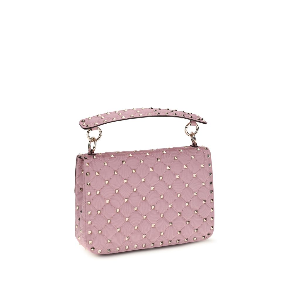 Valentino Garavani Rockstud Spike Pink Viscose Handbag