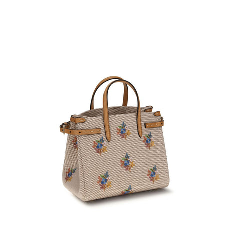 Valentino Garavani Antibes small Beige Cotton Handbag