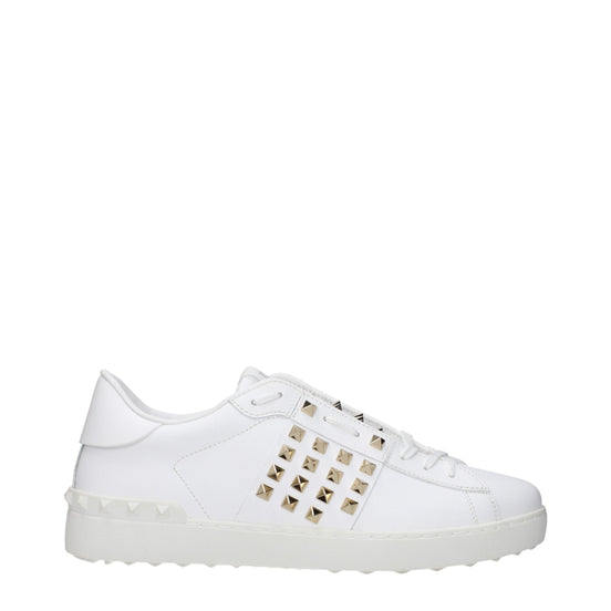 Valentino Garavani White Leather Low Top Sneakers
