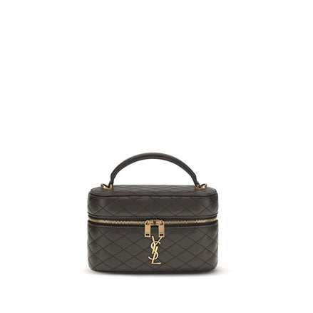 Saint Laurent Vanity Gaby medium Brown Leather Handbag