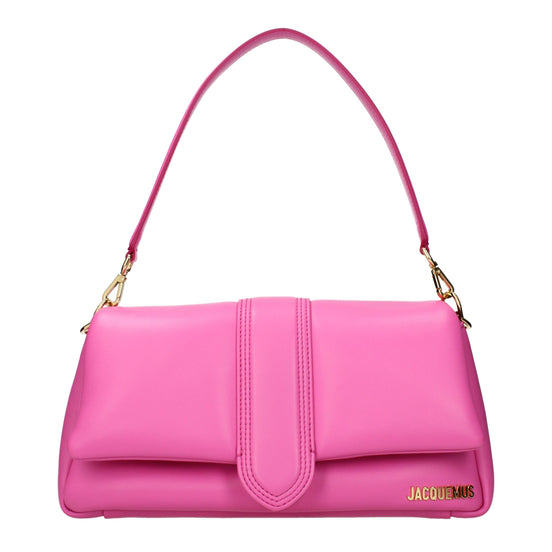 Jacquemus Bambino Chaine Pink Leather Shoulder Bag