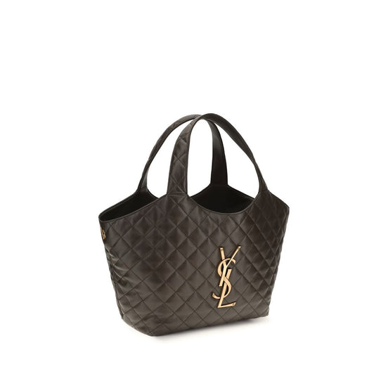 Saint Laurent Icare medium Bicolor Napa Leather Shoulder Bag