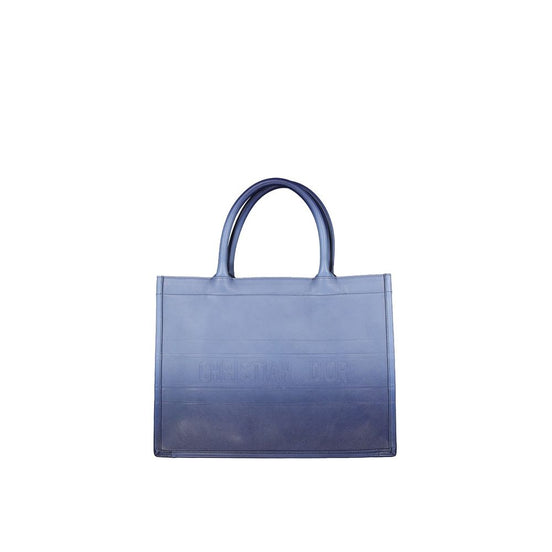 Dior Blue Calfskin Tote Bag