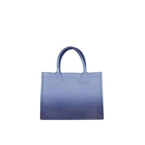 Dior Blue Calfskin Tote Bag