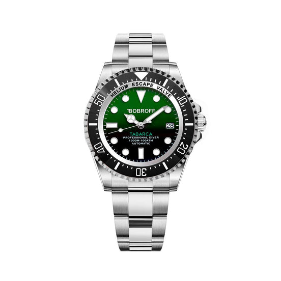Bobroff Silver Stainless Steel Sport Watch