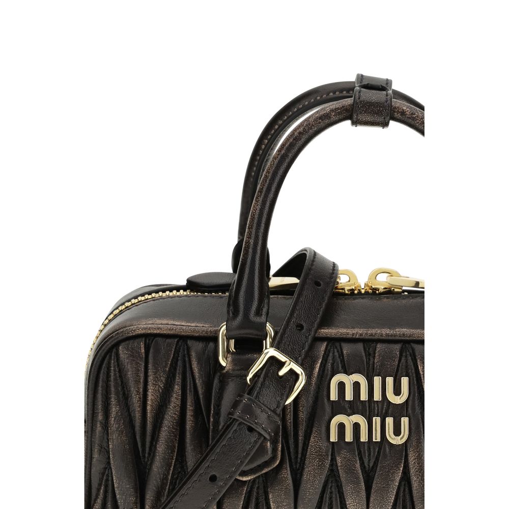 Miu Miu Arcadie Brown Lamb Handbag