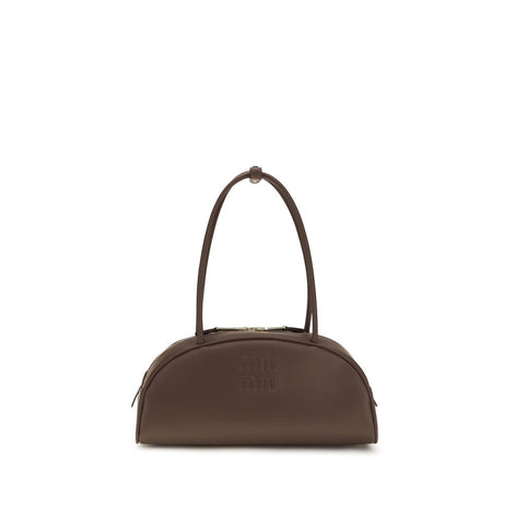 Miu Miu Brown Calf Leather Bos Taurus Shoulder Bag