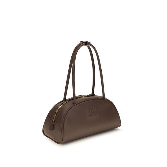 Miu Miu Beau Brown Leather Shoulder Bag