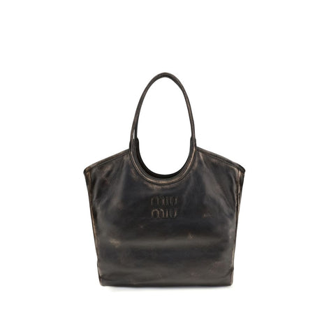 Miu Miu Brown Calf Leather Bos Taurus Shoulder Bag