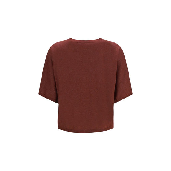 Brunello Cucinelli Bordeaux Cashmere Sweatshirt