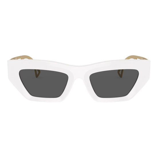 Versace White Acetate Sunglasses