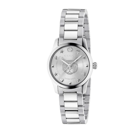 Gucci Gray Stainless Steel Dress Watch