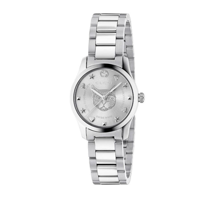 Gucci Gray Stainless Steel Dress Watch
