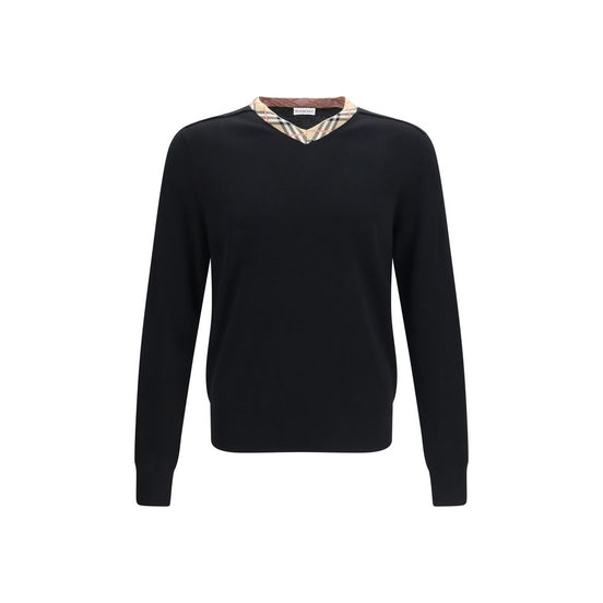 Burberry Black Wool Oves Aries Sweatshirt