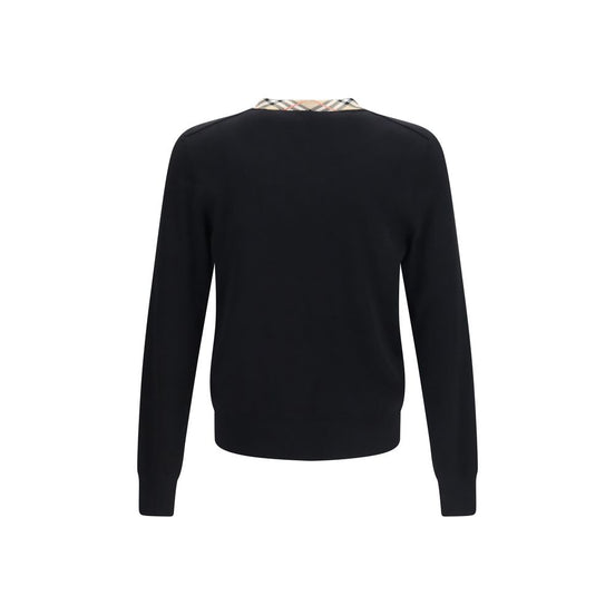 Burberry Black Wool Oves Aries Sweatshirt