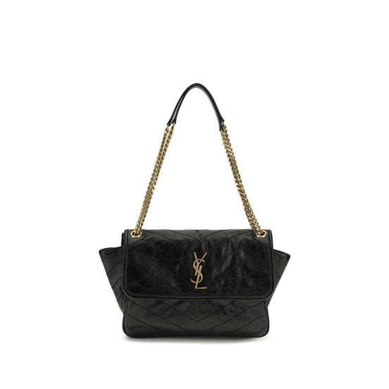 Saint Laurent Niki Black Leather Shoulder Bag