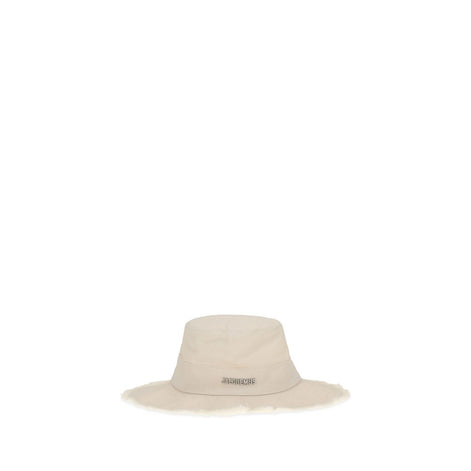 Jacquemus White Cotton Bucket Hat