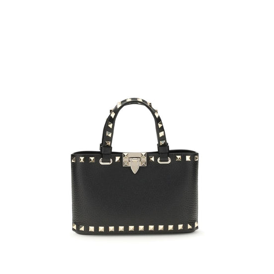 Valentino Garavani Rockstud Shopping mini Black Leather Handbag