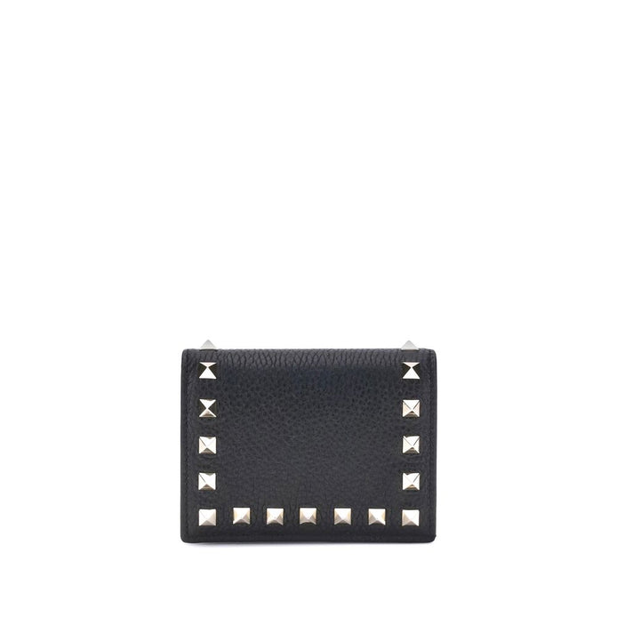 Valentino Garavani Black Calf Leather Bos Taurus Wallet