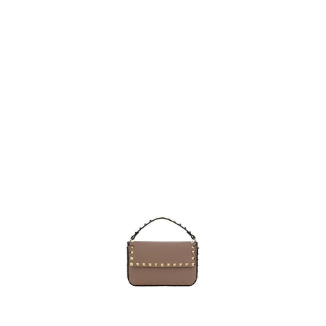 Valentino Garavani Rockstud mini Pouch Beige Leather Shoulder Bag