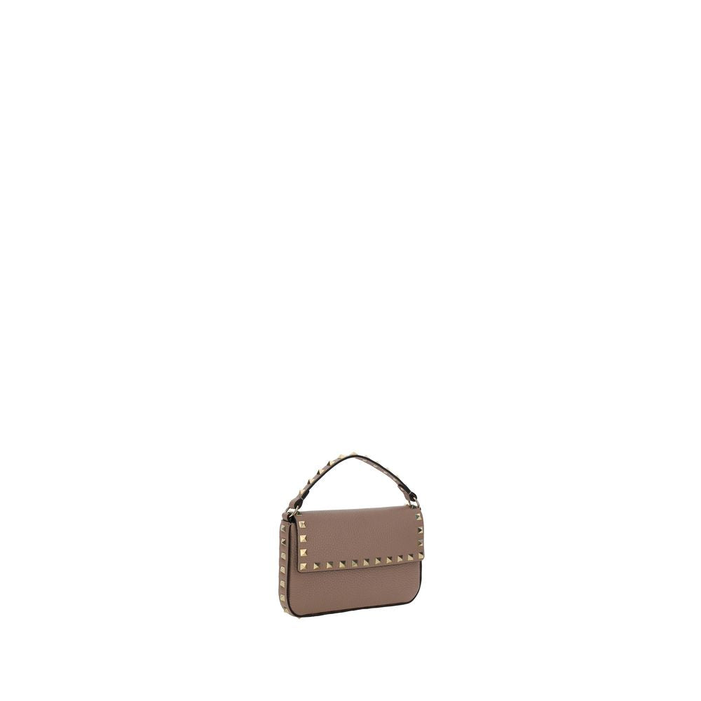 Valentino Garavani Rockstud mini Pouch Beige Leather Shoulder Bag