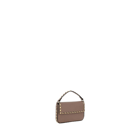Valentino Garavani Rockstud mini Pouch Beige Leather Shoulder Bag