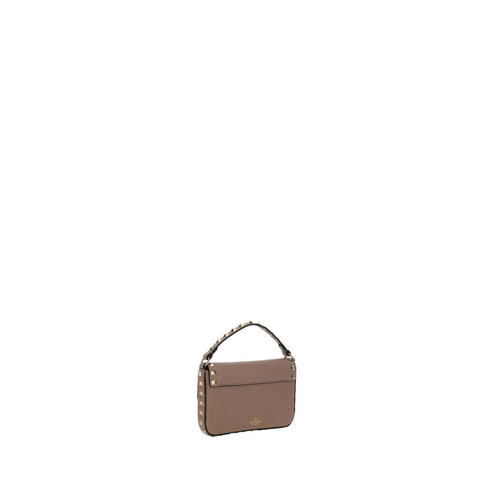 Valentino Garavani Rockstud mini Pouch Beige Leather Shoulder Bag