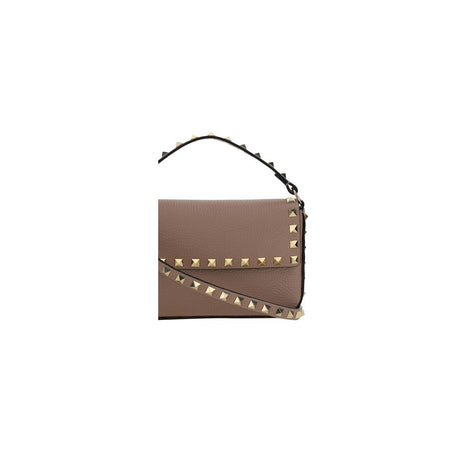 Valentino Garavani Rockstud mini Pouch Beige Leather Shoulder Bag