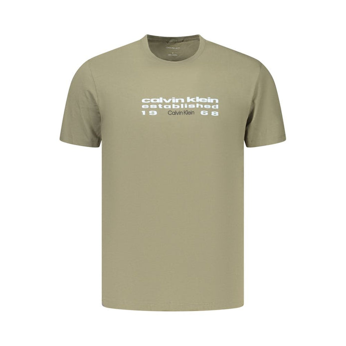 Calvin Klein Green Cotton Men's T-Shirt