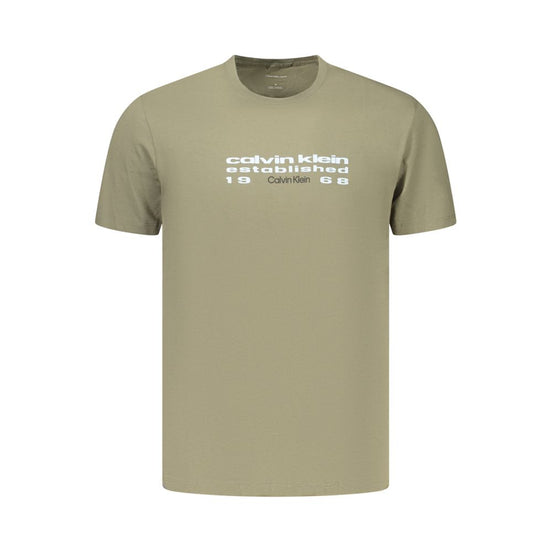 Calvin Klein Green Cotton Men's T-Shirt
