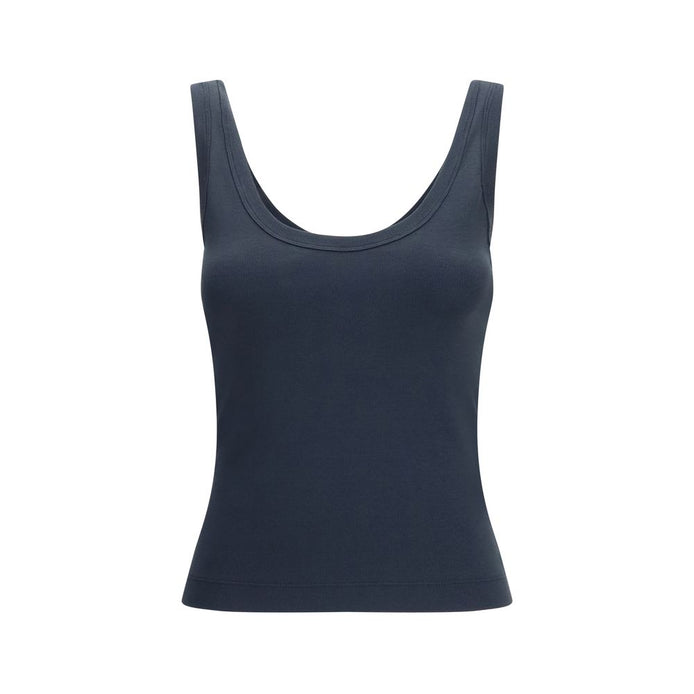 Brunello Cucinelli Blue Cotton Tank Tops