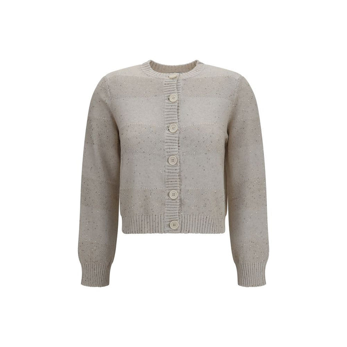 Brunello Cucinelli Beige Cotton Sweatshirt
