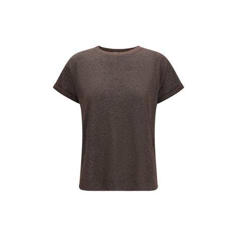 Brunello Cucinelli Brown Nylon T-Shirt