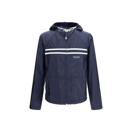 Prada Blue Nylon Shell Jacket