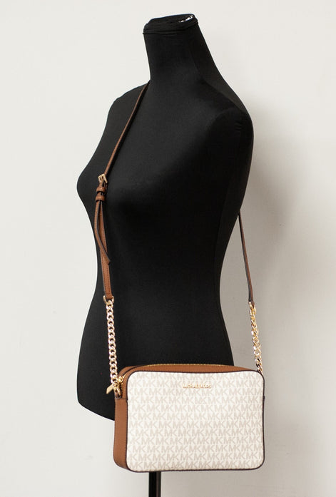 Michael Kors East West Crossbody Bag (Vanilla Signature)