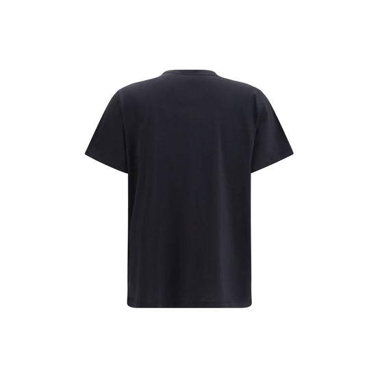 Ganni Black Cotton T-Shirt