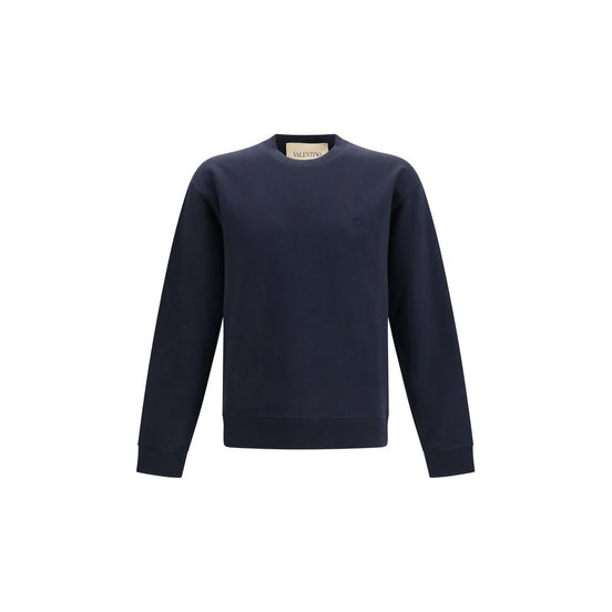 Valentino Garavani Blue Cotton Sweatshirt