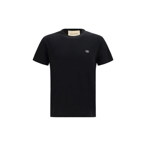 Valentino Garavani Black Cotton T-Shirt