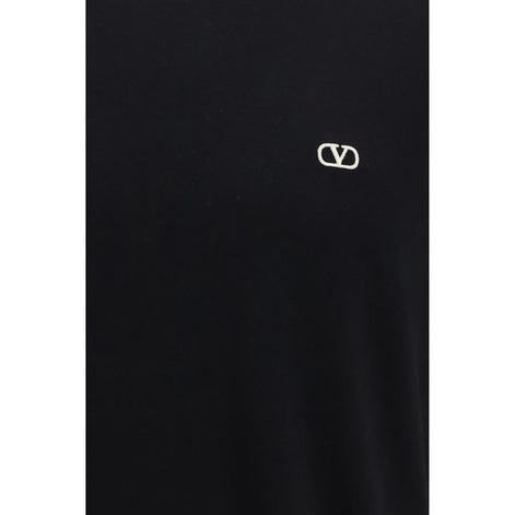 Valentino Garavani Black Cotton T-Shirt