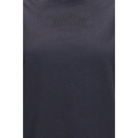 Ganni Black Cotton T-Shirt